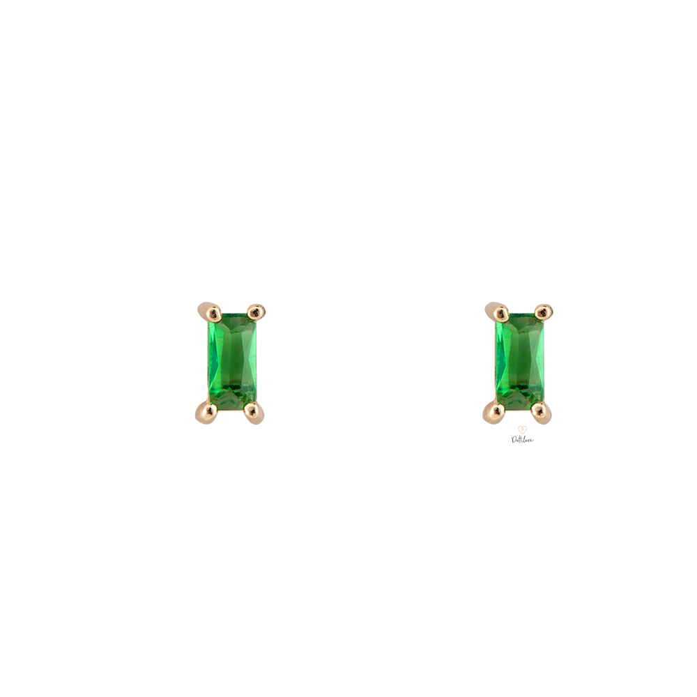 Green 3.0 Vergoldet Ohrring Color Edition