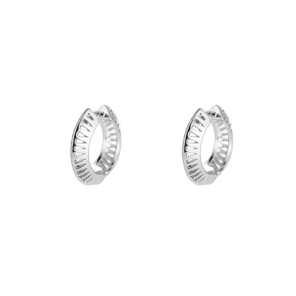 Small Round Hoop Gold-plated Earrings