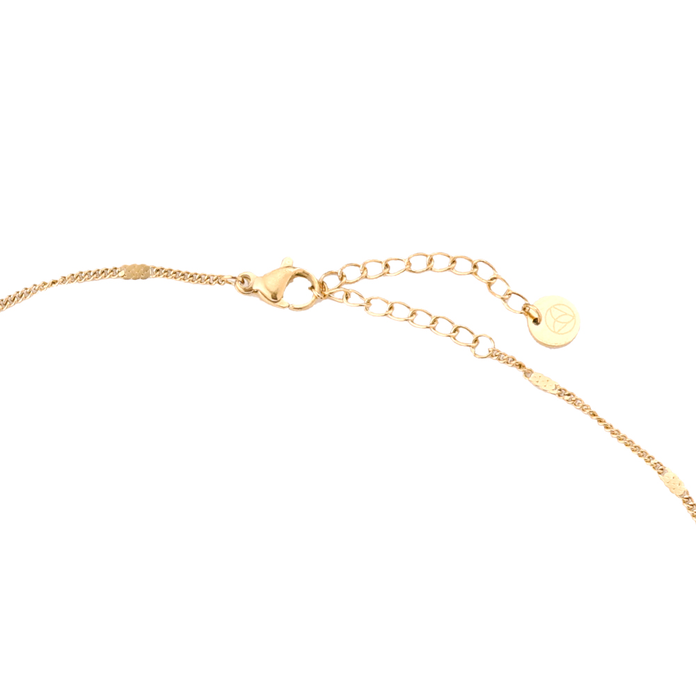 42cm Irregular Wave stainless steel necklace     