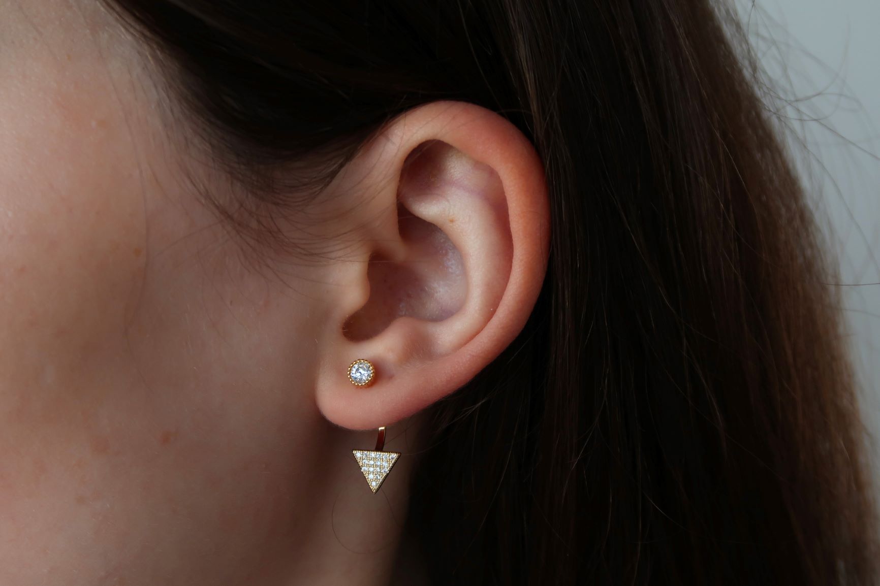 Triangle Myth Plated Earring