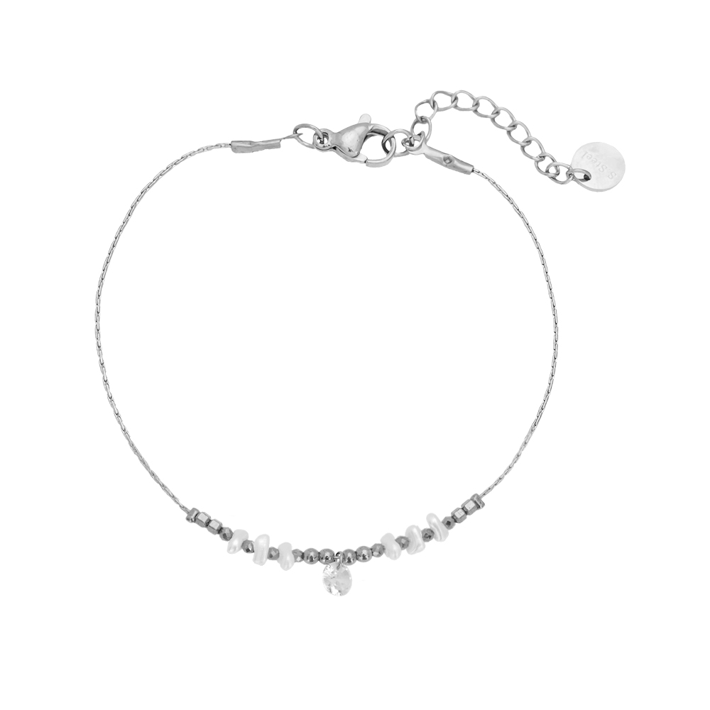 Shining Pearl Summer stainless steel bracelet     