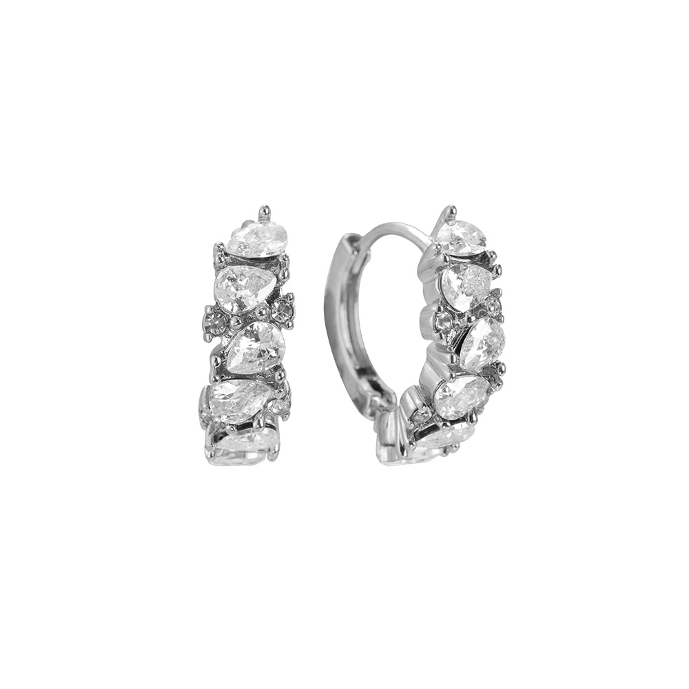 Full Of Drop Diamonds stainless steel earrings       