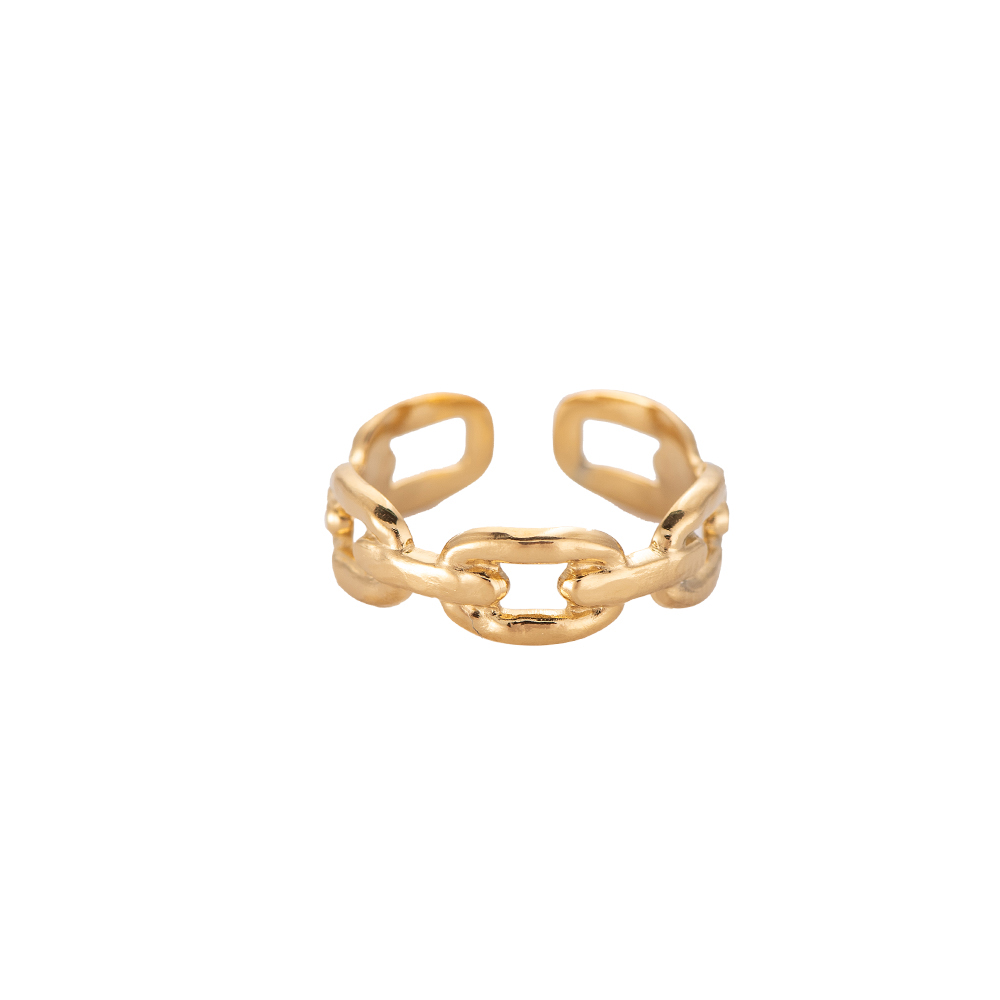 Arching Chain stainless steel ring