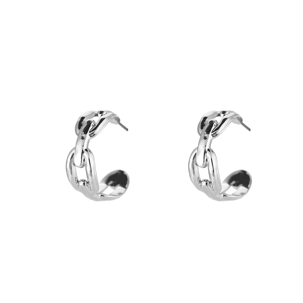 Arching Chain stainless steel earrings