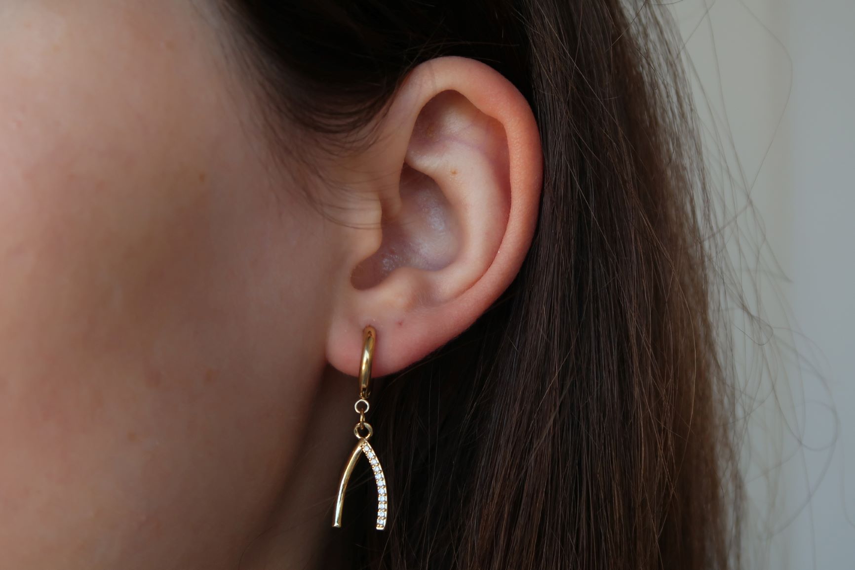 Golden Branch Plate stainless steel earring