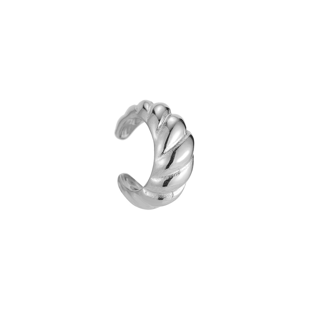 Croissant stainless steel earcuff