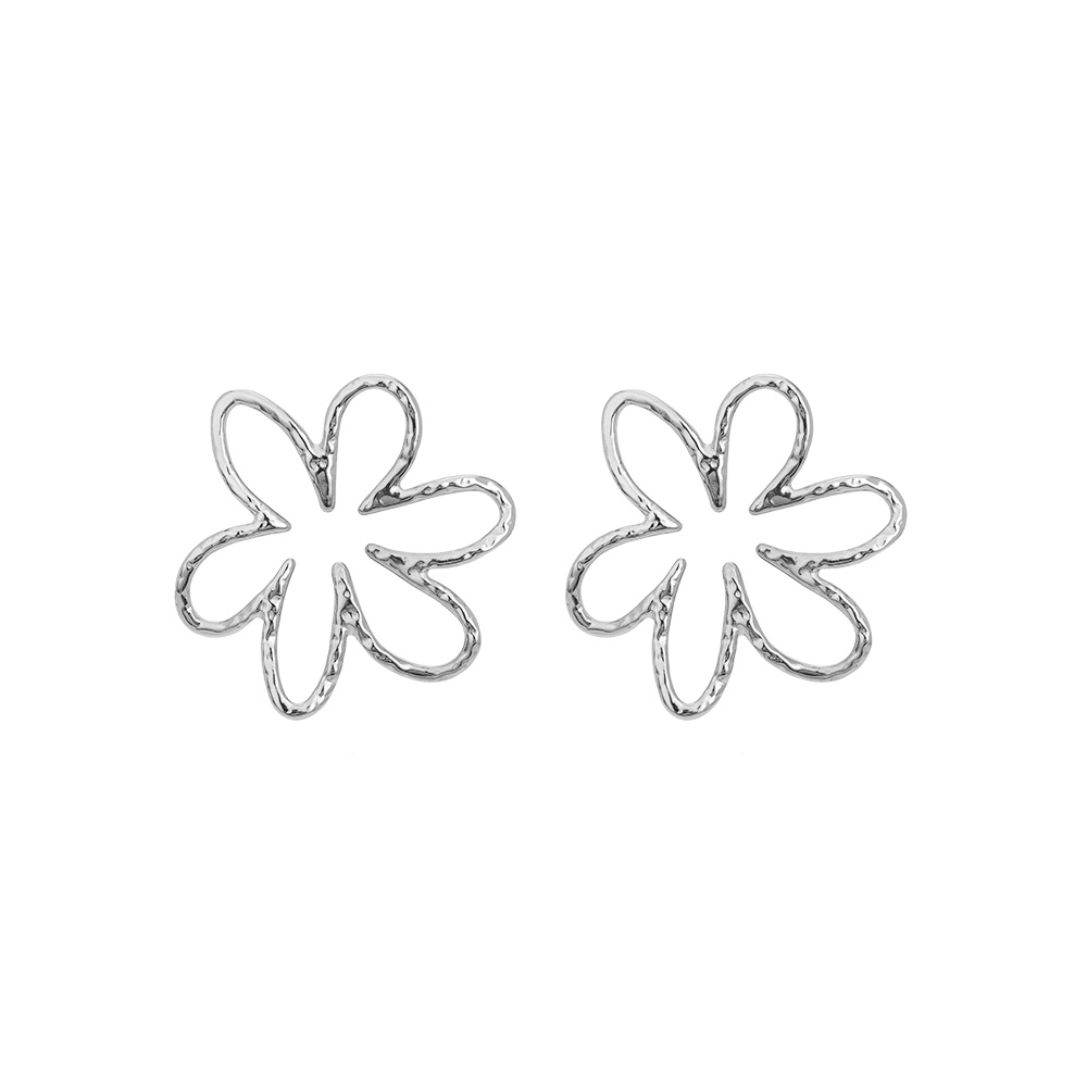 Super Doodle Flower stainless steel earrings        