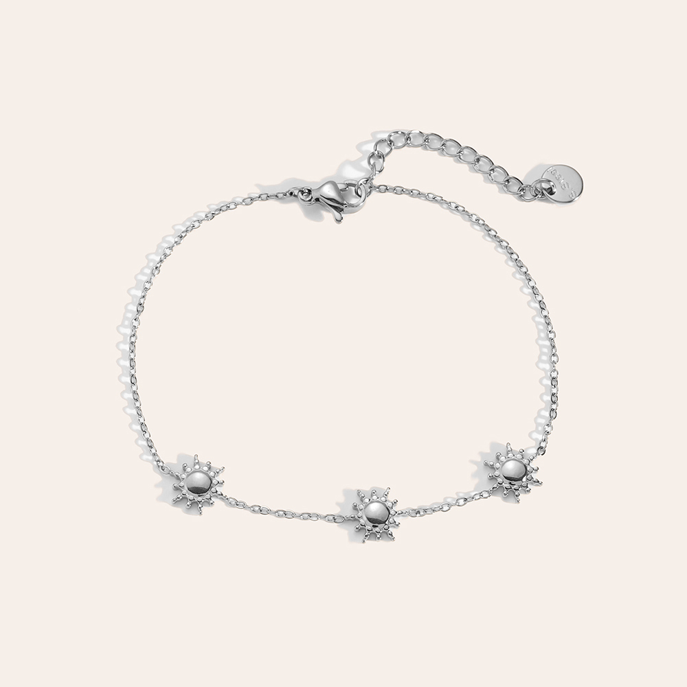 16cm Three Mini Sun stainless steel bracelet  