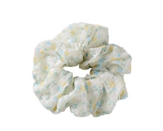 Small Floral Print Scrunchie